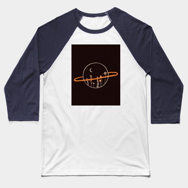 Saturn Baseball T-Shirt by LunarsFlow